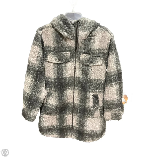 Jacket Faux Fur & Sherpa By Weatherproof In Grey, Size: Xs