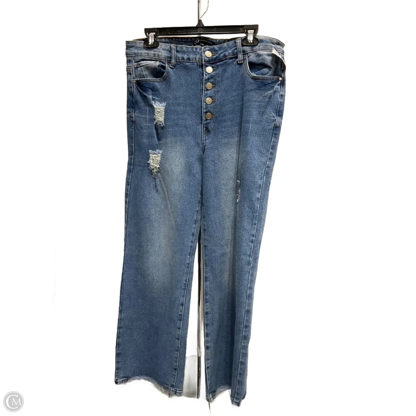 Jeans Boot Cut By Democracy In Blue Denim, Size: 16