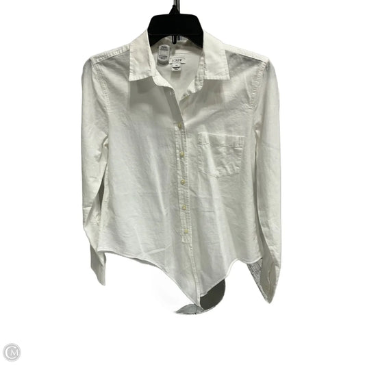 Top Long Sleeve By J. Crew In White, Size: Xs