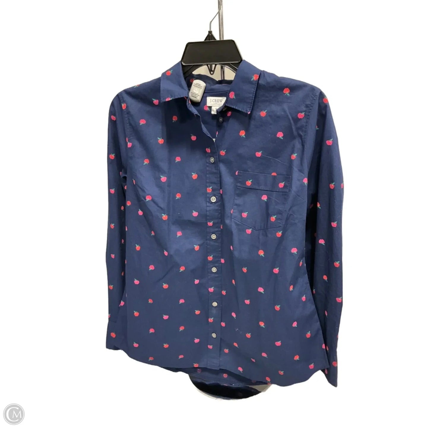 Top Long Sleeve By J. Crew In Blue, Size: S