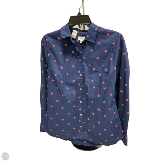 Top Long Sleeve By J. Crew In Blue, Size: S