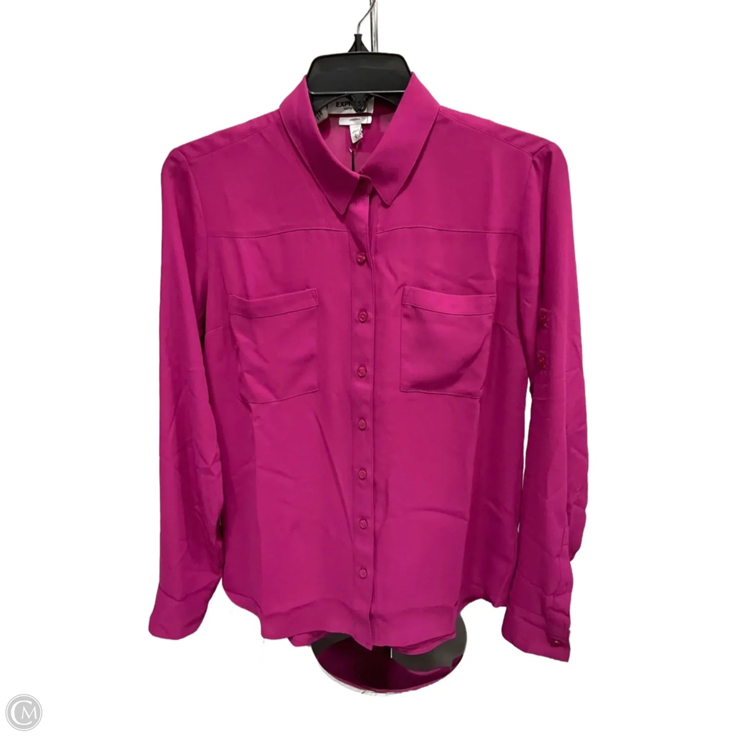 Top Long Sleeve By Express In Purple, Size: S