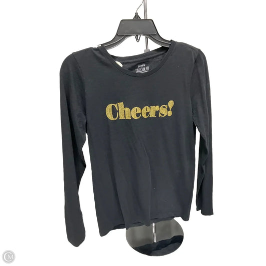 Top Long Sleeve By J. Crew In Black, Size: S