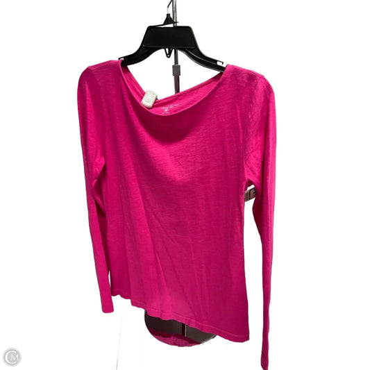 Top Long Sleeve By J. Crew In Pink, Size: M