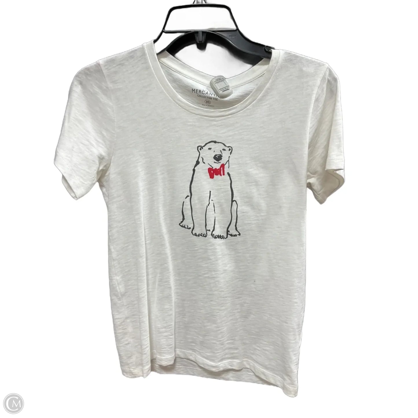 Top Short Sleeve By J. Crew In White, Size: Xs