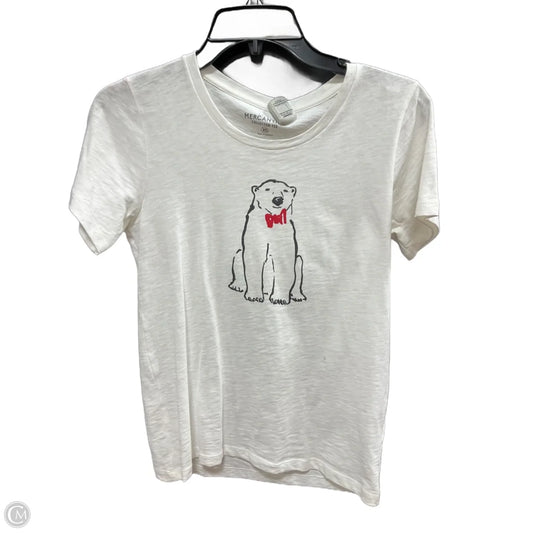 Top Short Sleeve By J. Crew In White, Size: Xs