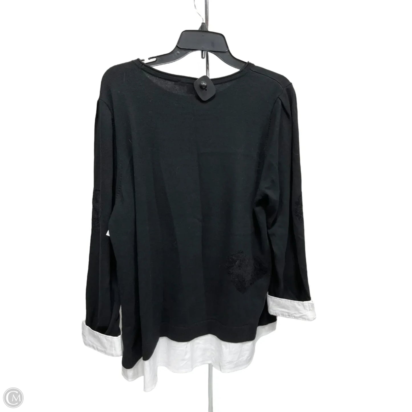 Top Long Sleeve By Chicos In Black, Size: Xl