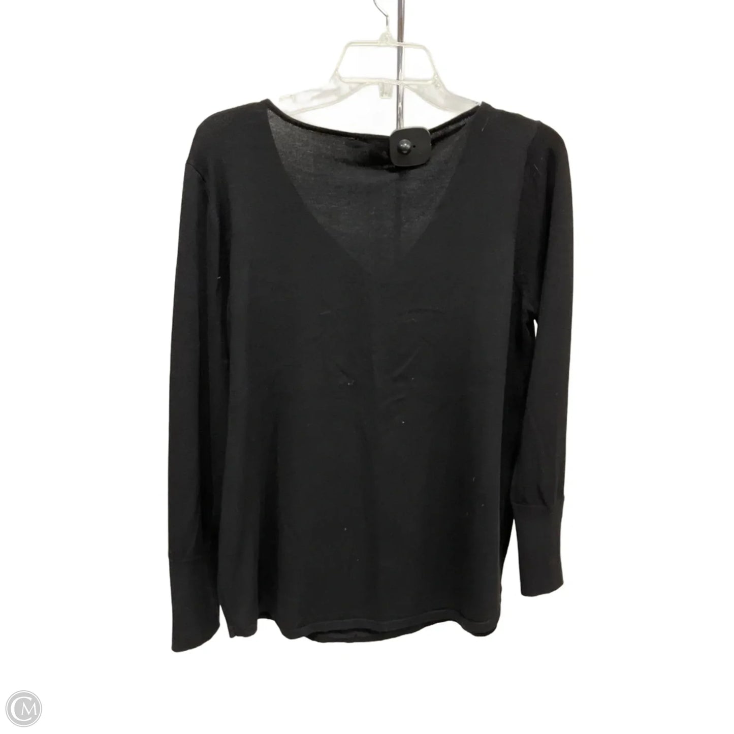 Top Long Sleeve By Chicos In Black, Size: L