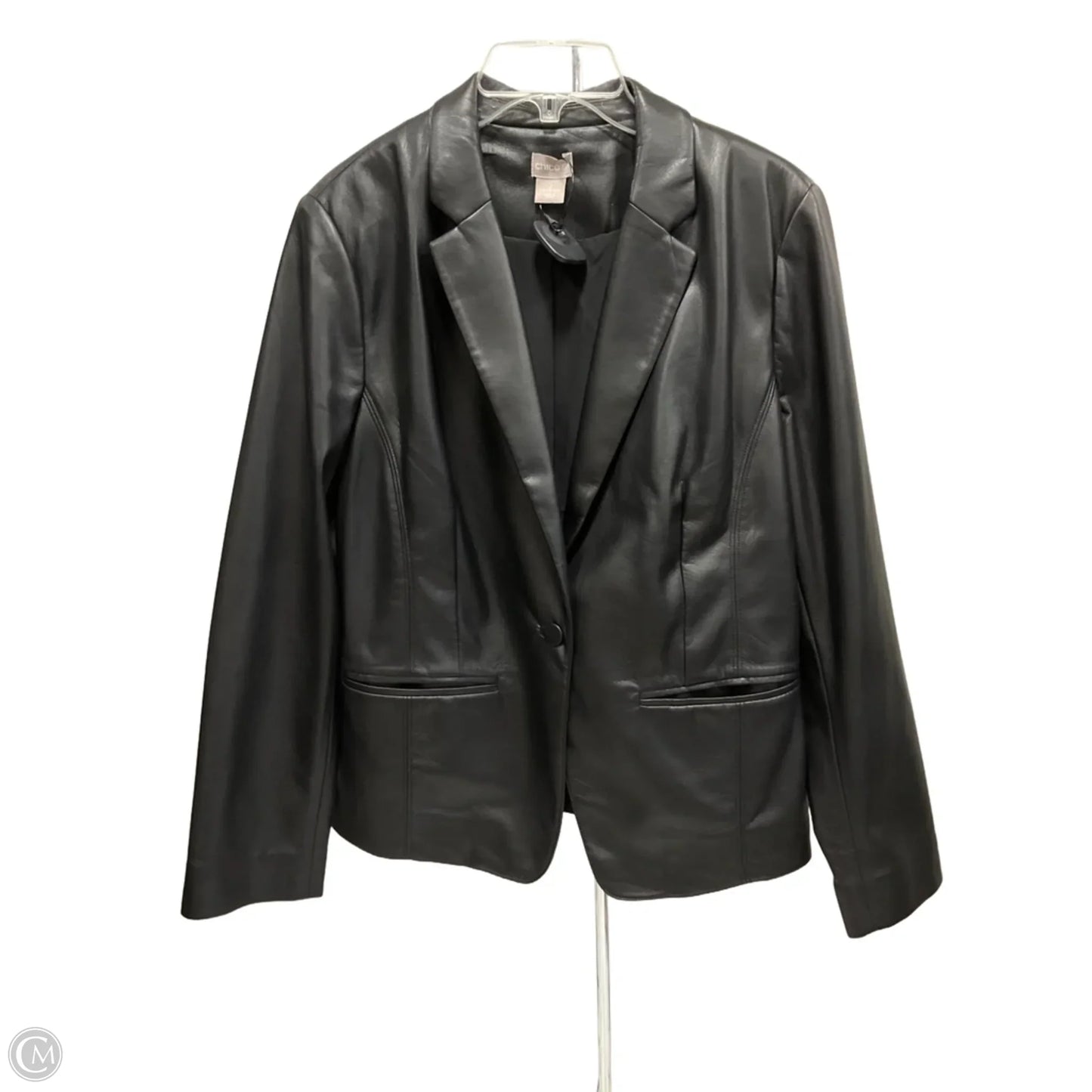 Jacket Other By Chicos In Black, Size: L