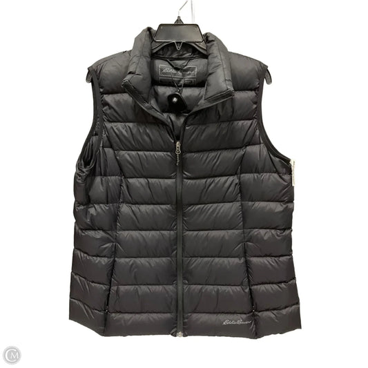 Vest Puffer & Quilted By Eddie Bauer In Black, Size: Xl