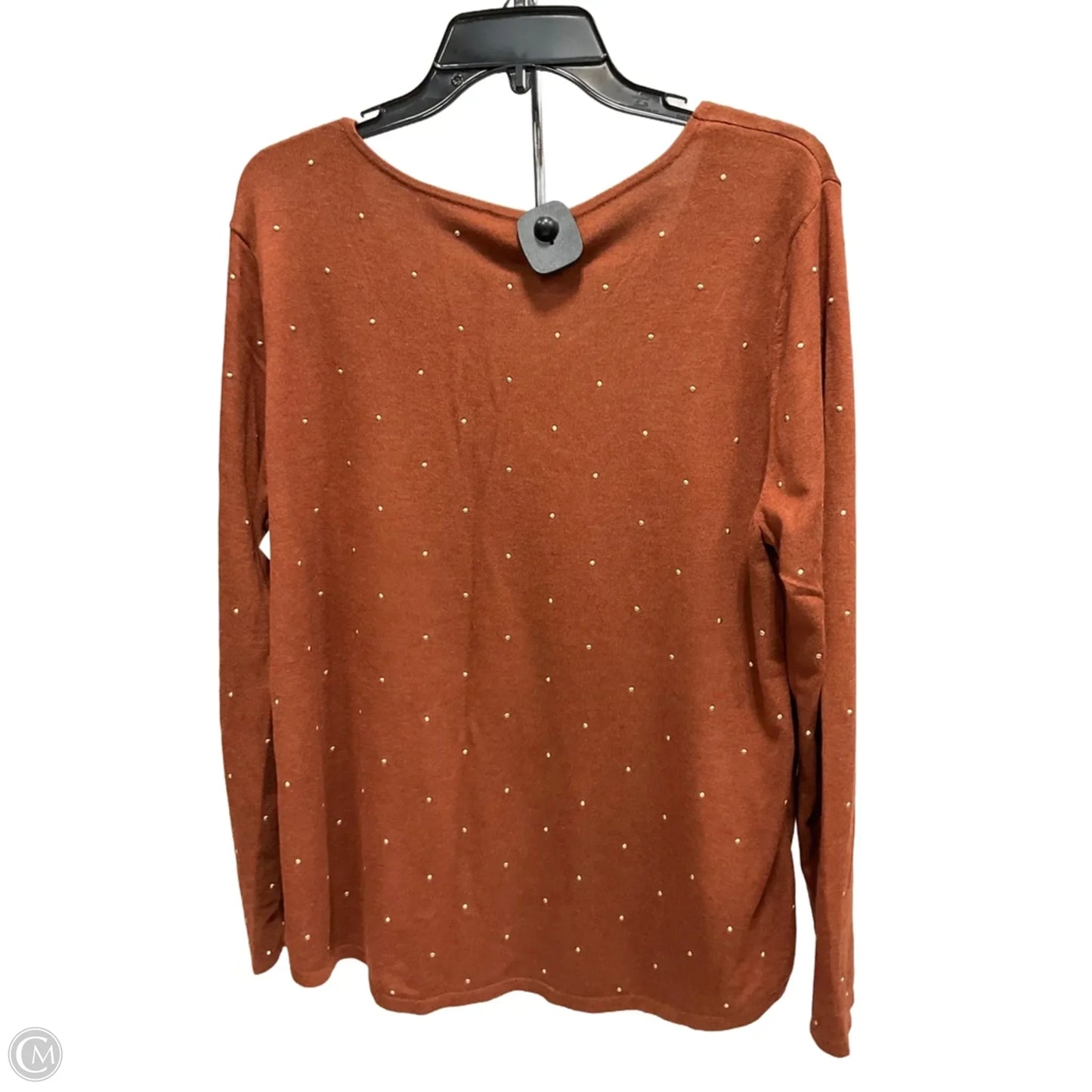 Top Long Sleeve By Chicos In Brown, Size: L