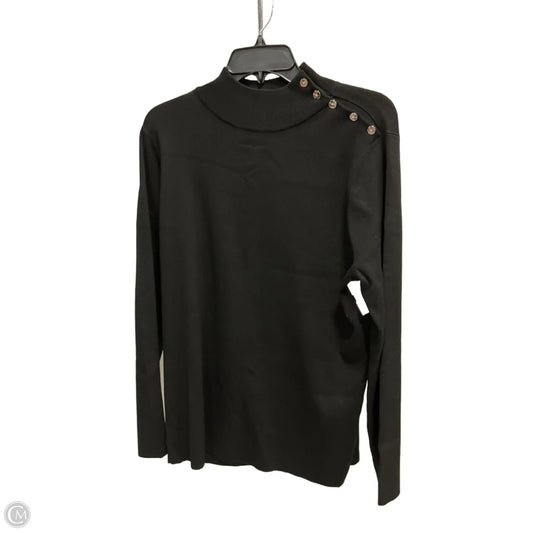 Top Long Sleeve By Chicos In Black, Size: Xl