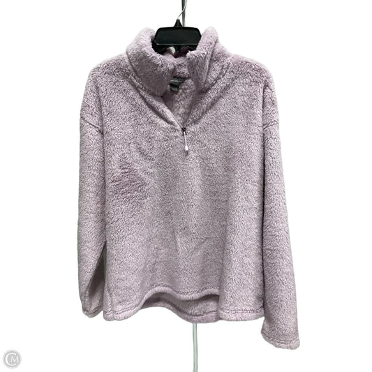 Jacket Fleece By Eddie Bauer In Purple, Size: Xl