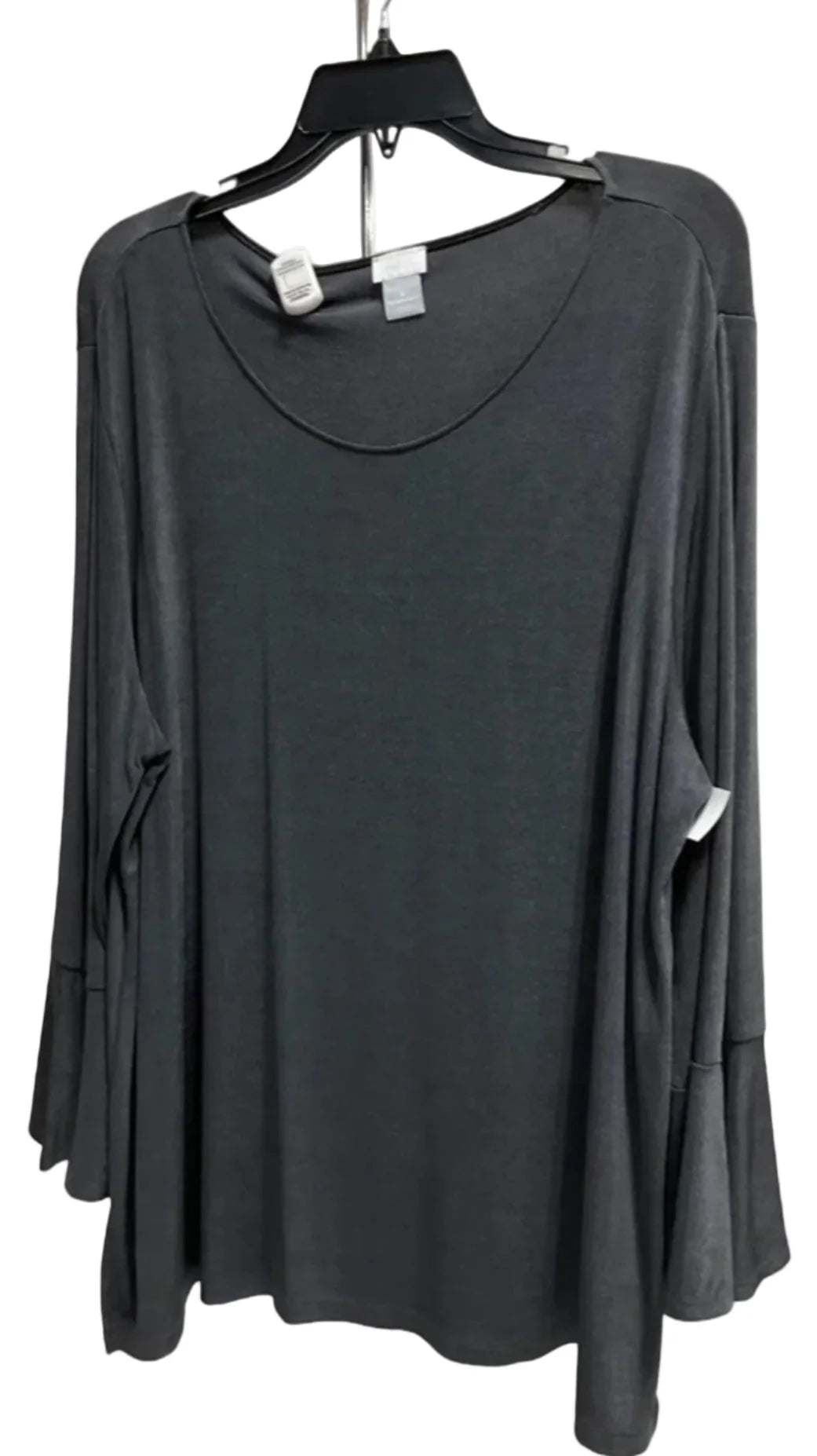 Top 3/4 Sleeve By Chicos In Grey, Size: Xxl