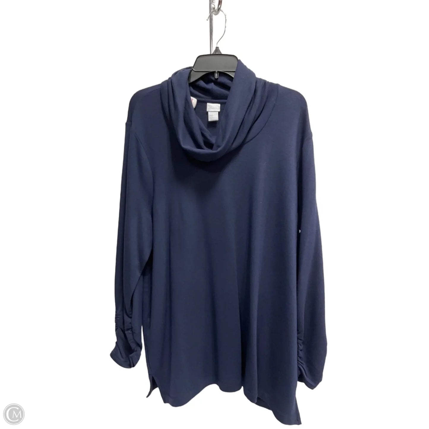 Top Long Sleeve By Chicos In Blue, Size: Xxl