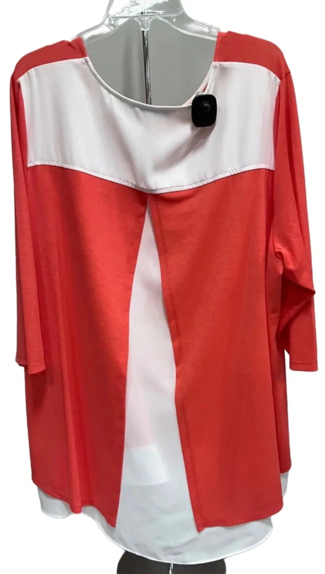 Top 3/4 Sleeve By Peter Nygard In Orange, Size: Xxl