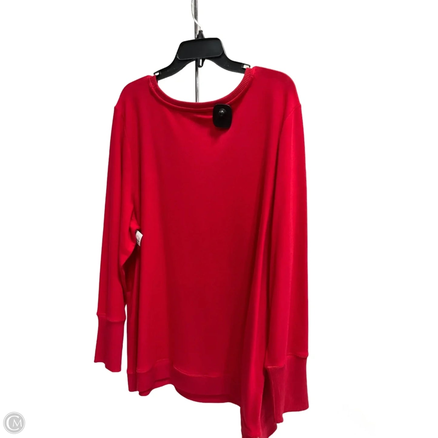 Top Long Sleeve By Chicos In Red, Size: Xxl