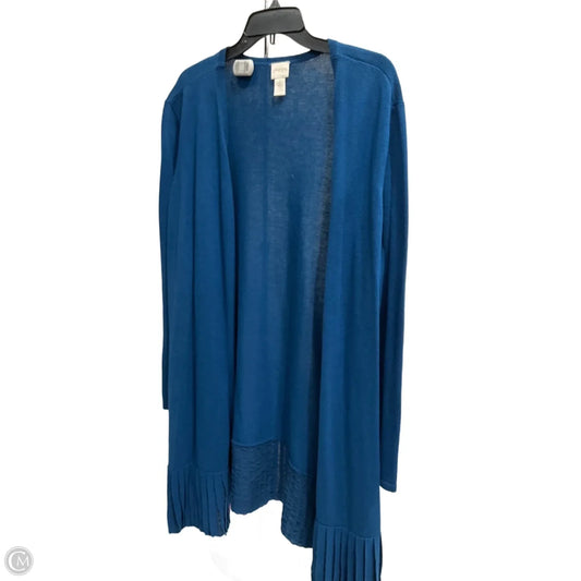 Cardigan By Chicos In Blue, Size: Xxl