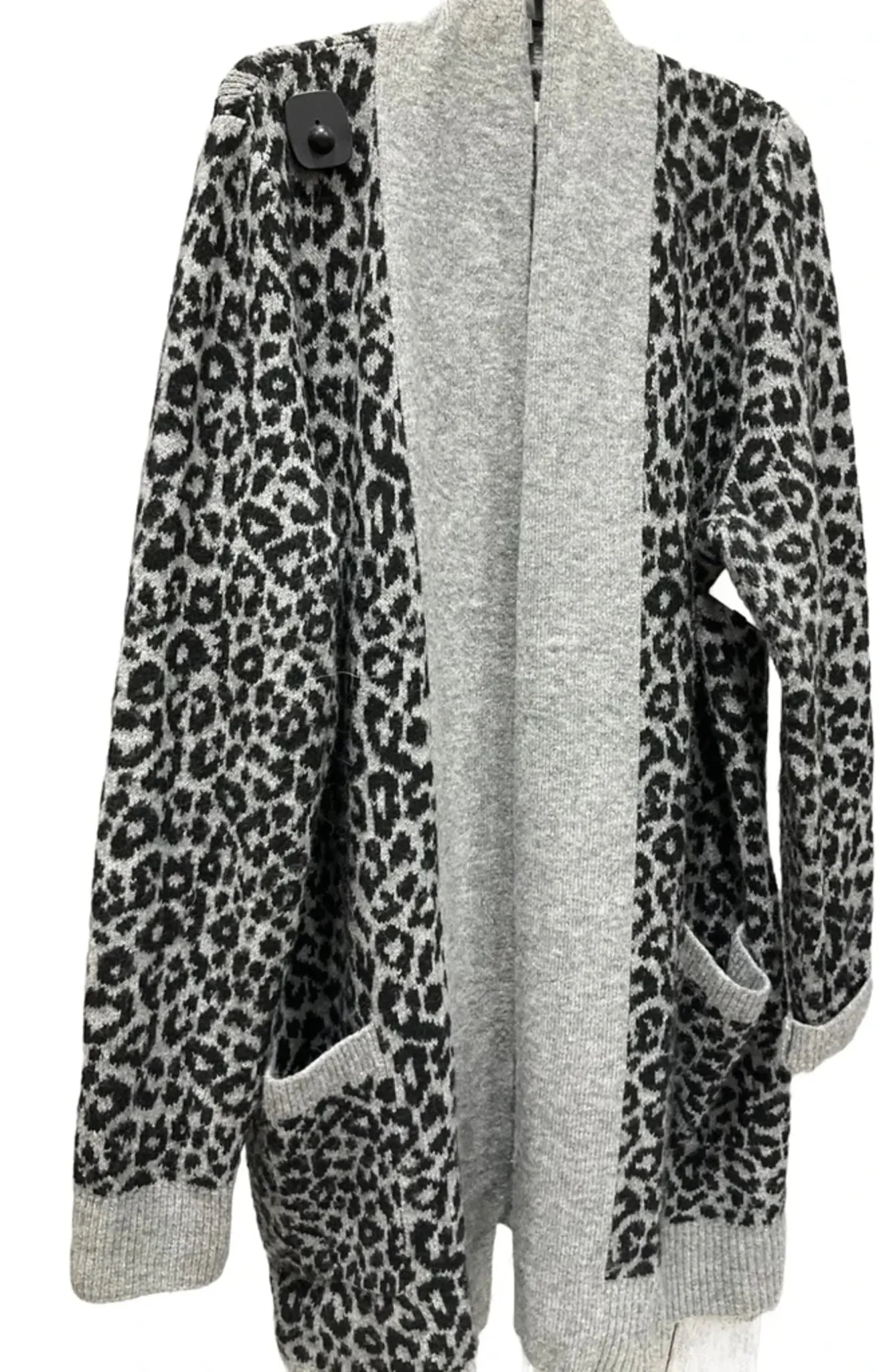 Cardigan By Loft In Animal Print, Size: Xl