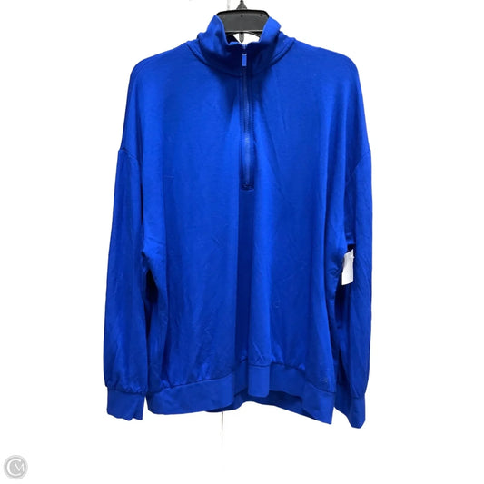 Athletic Jacket By Lou And Grey In Blue, Size: Xxl