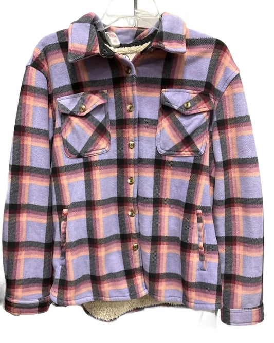 Jacket Faux Fur & Sherpa By Sage In Multi-colored, Size: Xl