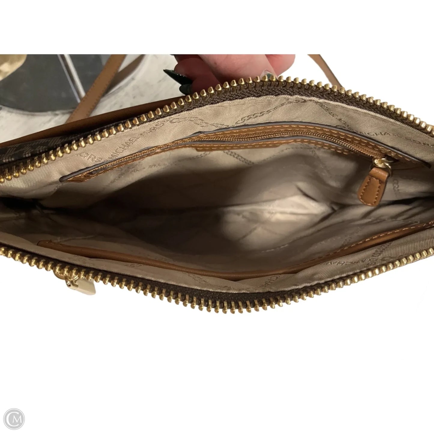 Crossbody Designer By Michael Kors, Size: Medium