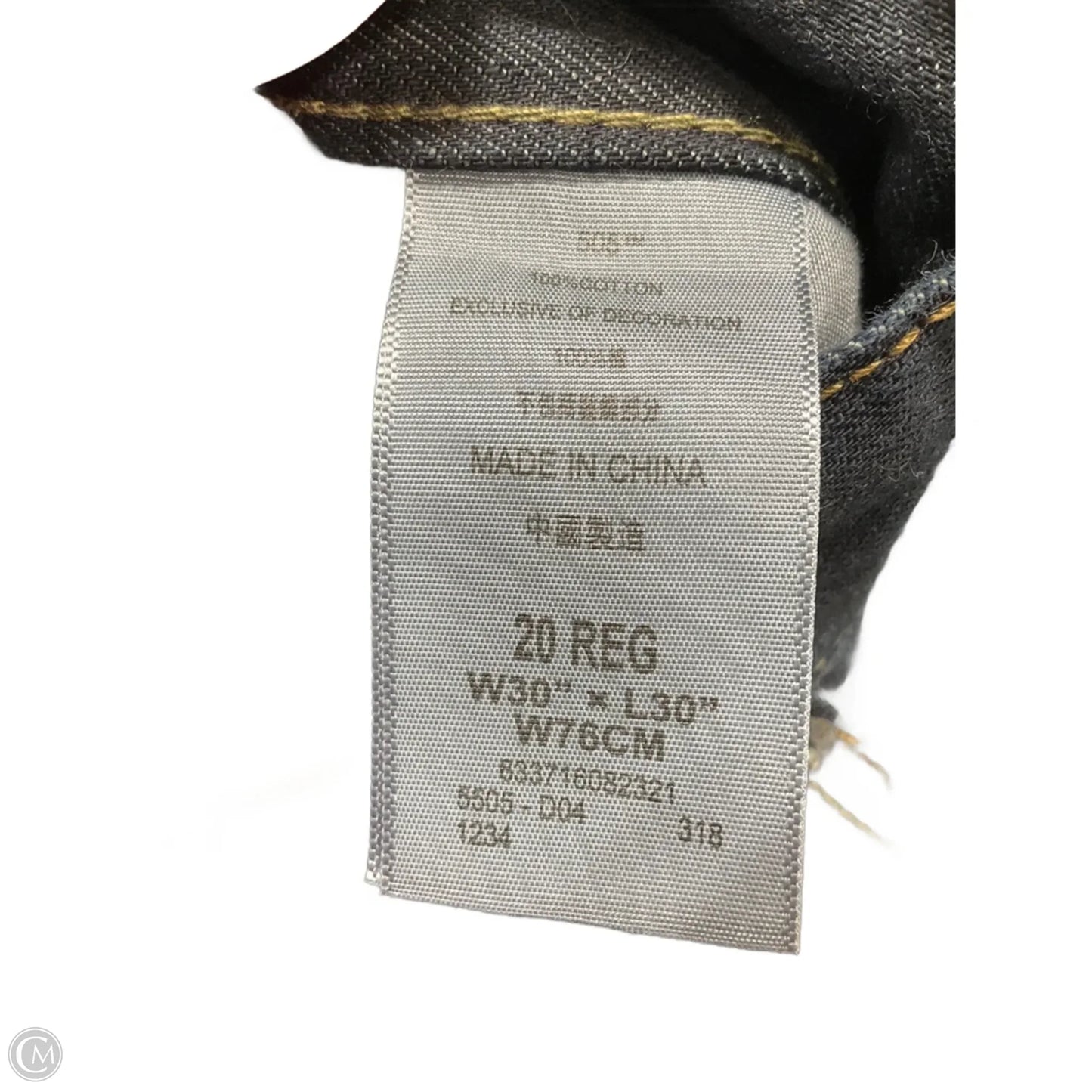 Jeans Boot Cut By Levis In Blue Denim, Size: 10