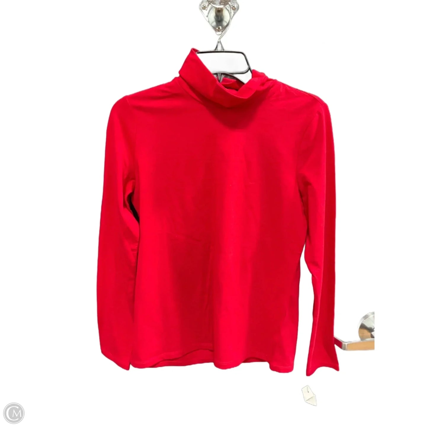 Top Long Sleeve By Talbots In Red, Size: S
