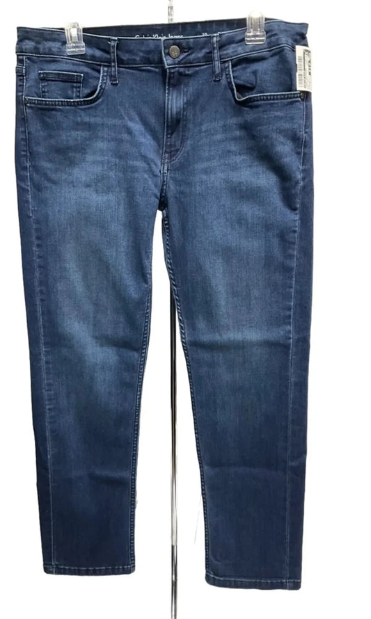 Jeans Boyfriend By Calvin Klein In Blue Denim, Size: 10