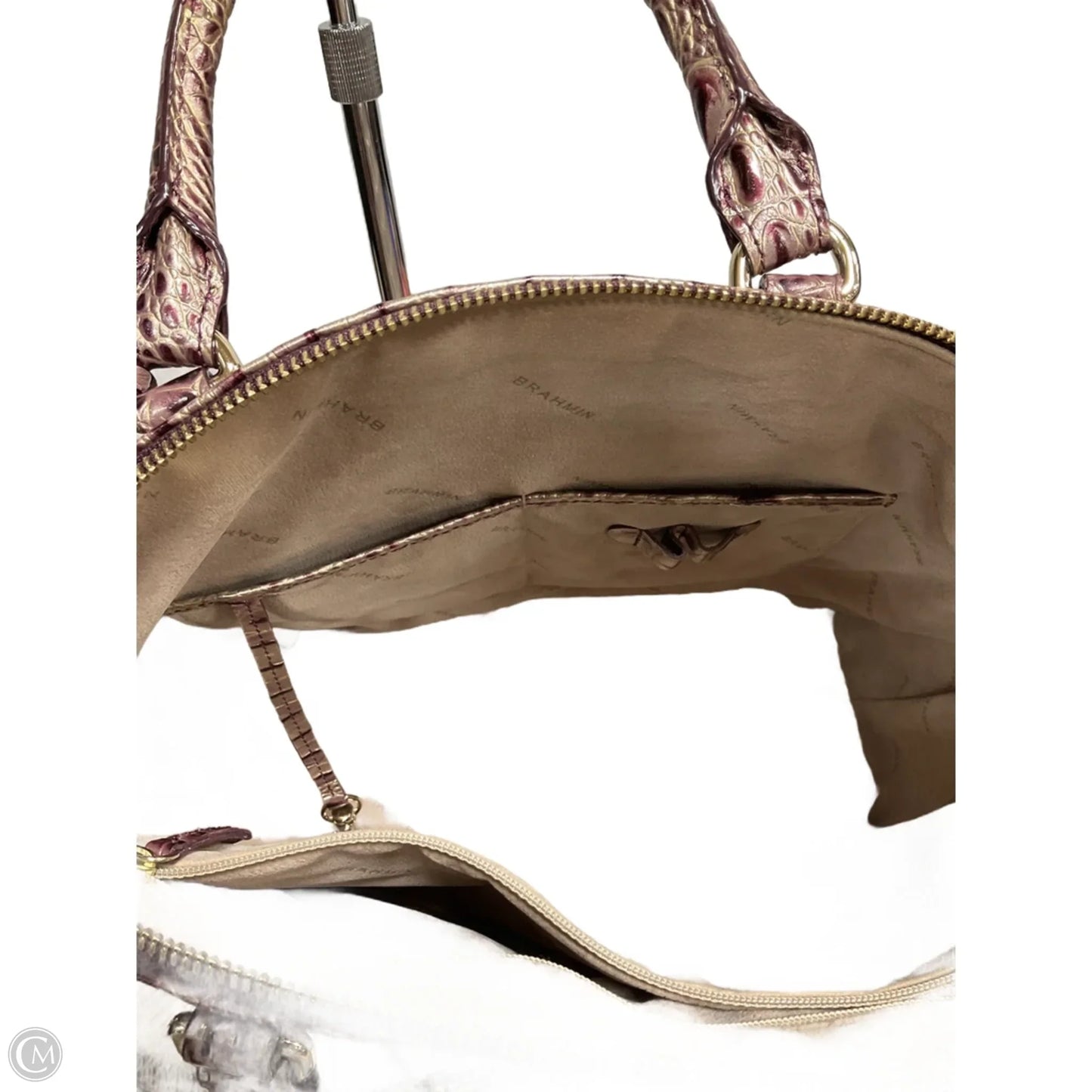 Handbag Designer By Brahmin, Size: Large