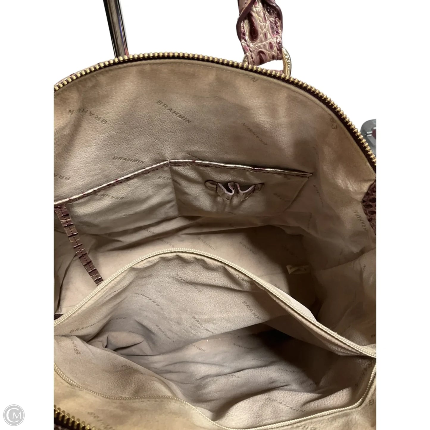 Handbag Designer By Brahmin, Size: Large