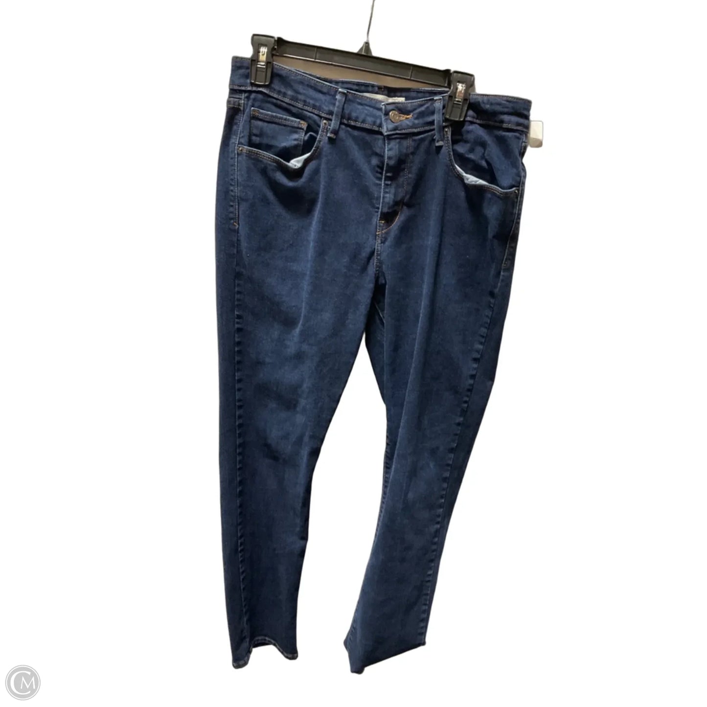 Jeans Skinny By Levis In Blue Denim, Size: 14