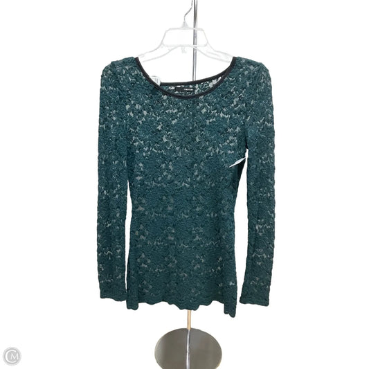 Top Long Sleeve By Express In Green, Size: Xs