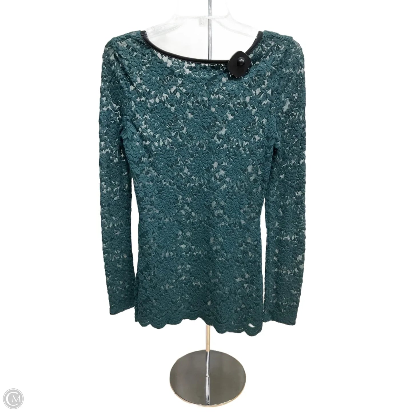 Top Long Sleeve By Express In Green, Size: Xs