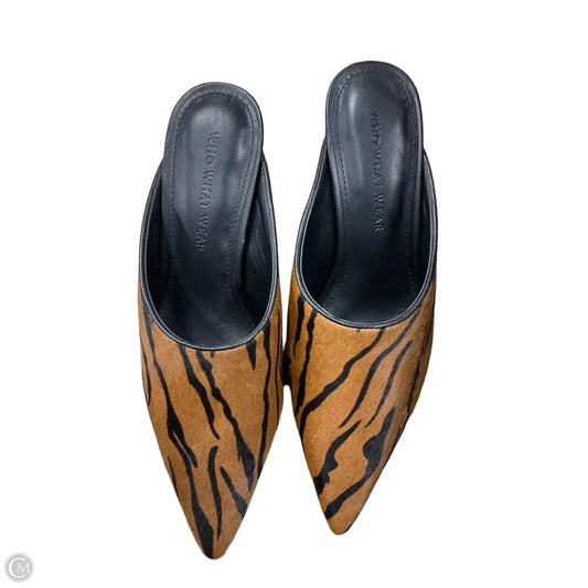 Shoes Heels Kitten By Who What Wear In Animal Print, Size: 7