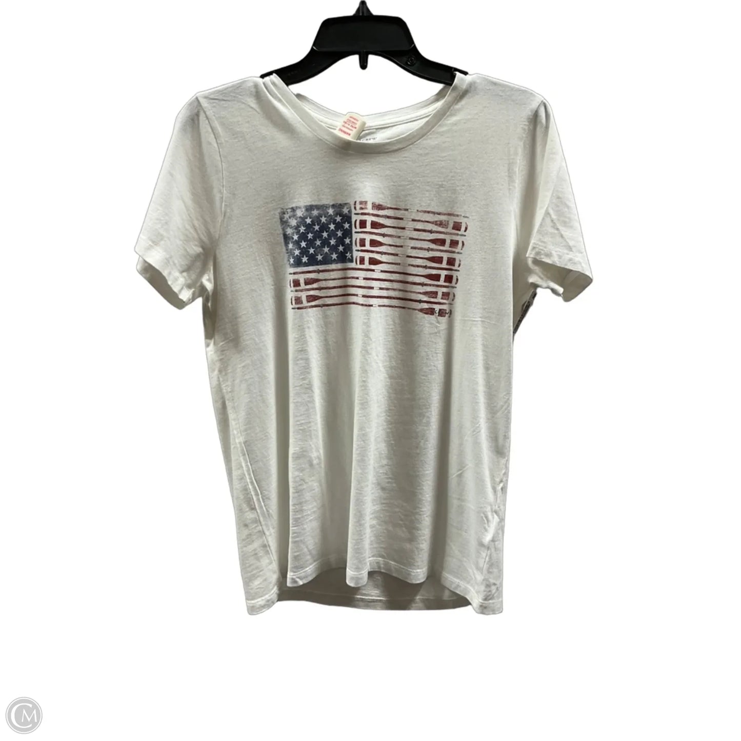 Top Short Sleeve By J. Crew In White, Size: M
