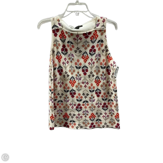Top Sleeveless By Ann Taylor In Floral Print, Size: L