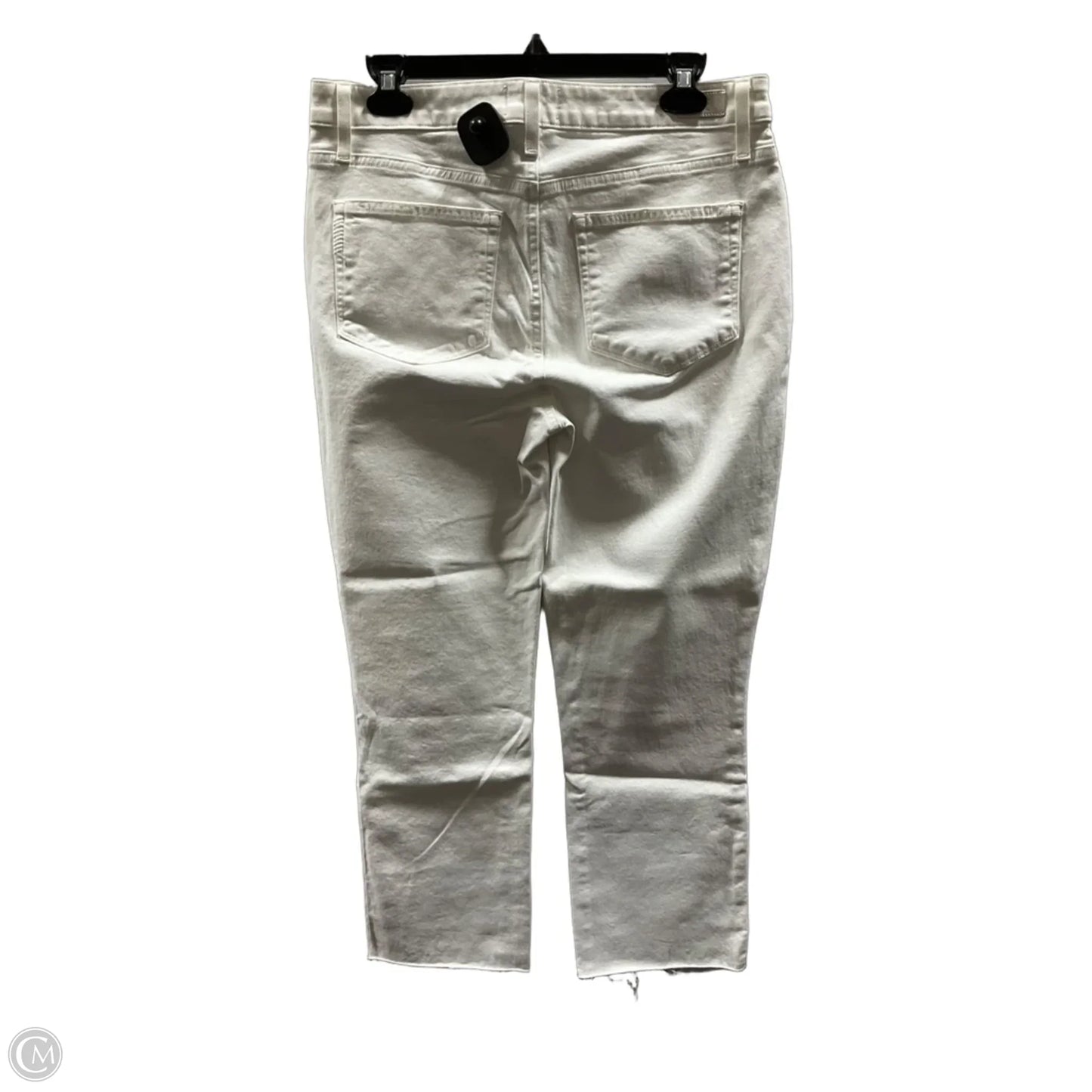 Jeans Straight By Paige In White, Size: 8