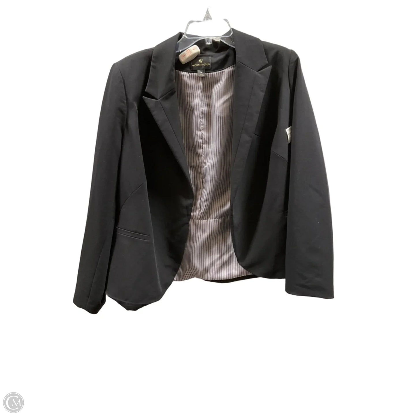 Blazer By Worthington In Black, Size: 1x