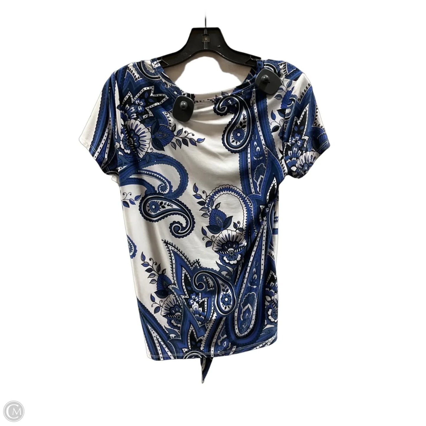 Top Short Sleeve By Inc In Blue, Size: S