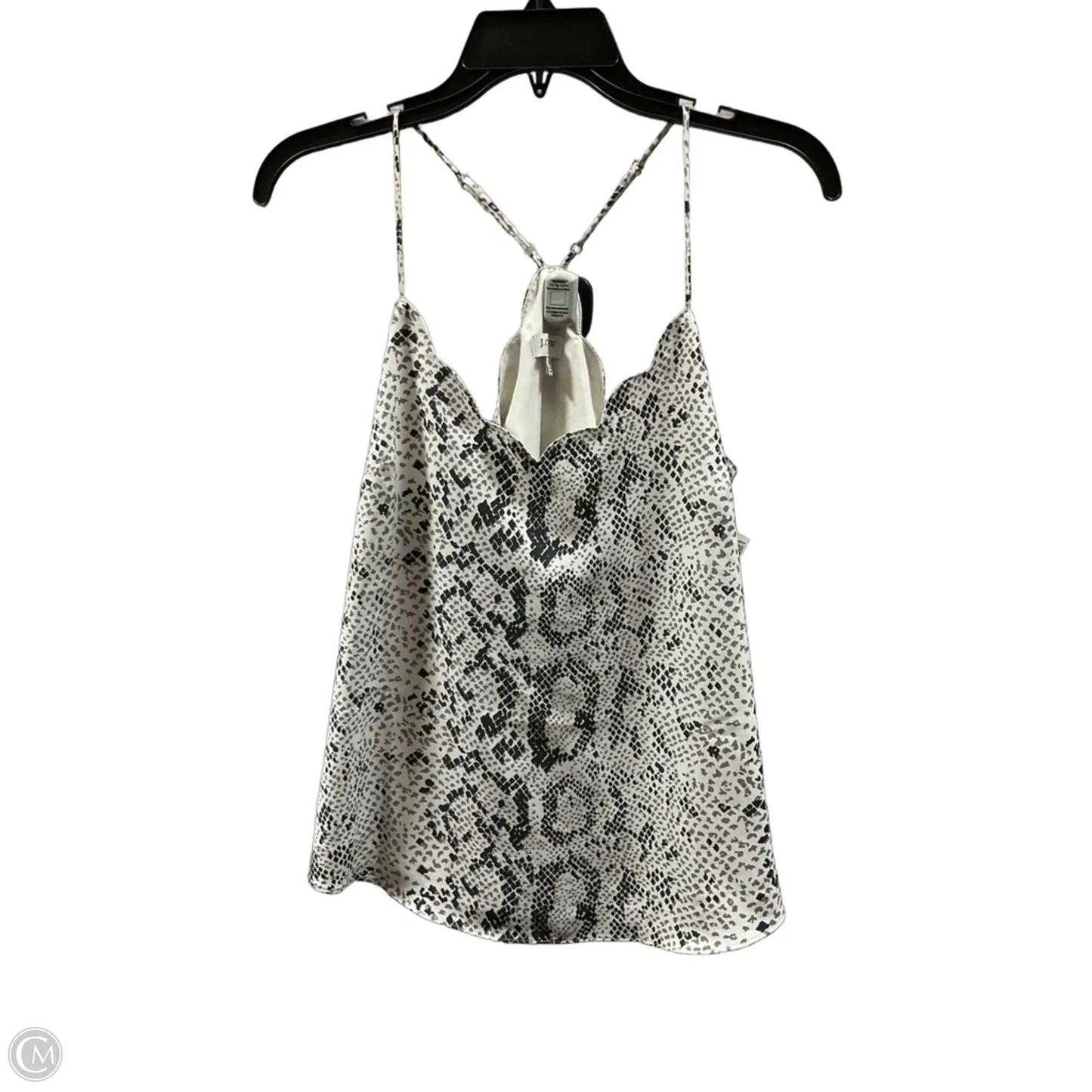 Top Sleeveless By J. Crew In Grey & White, Size: 6