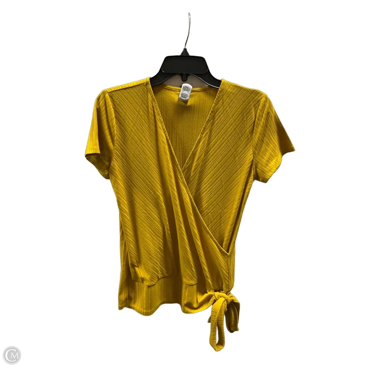 Top Short Sleeve By Loft In Yellow, Size: S