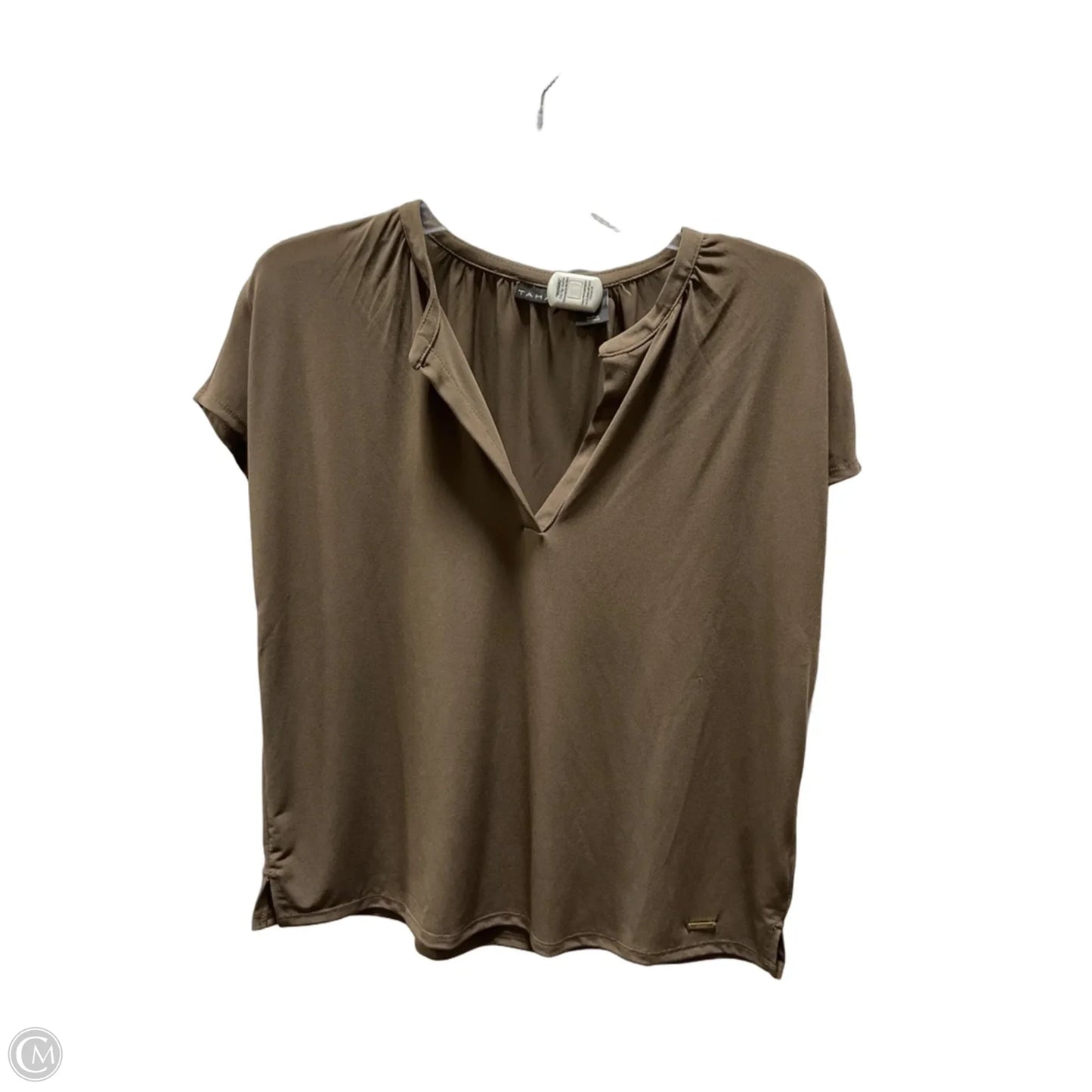 Top Sleeveless Basic By Tahari In Brown, Size: M