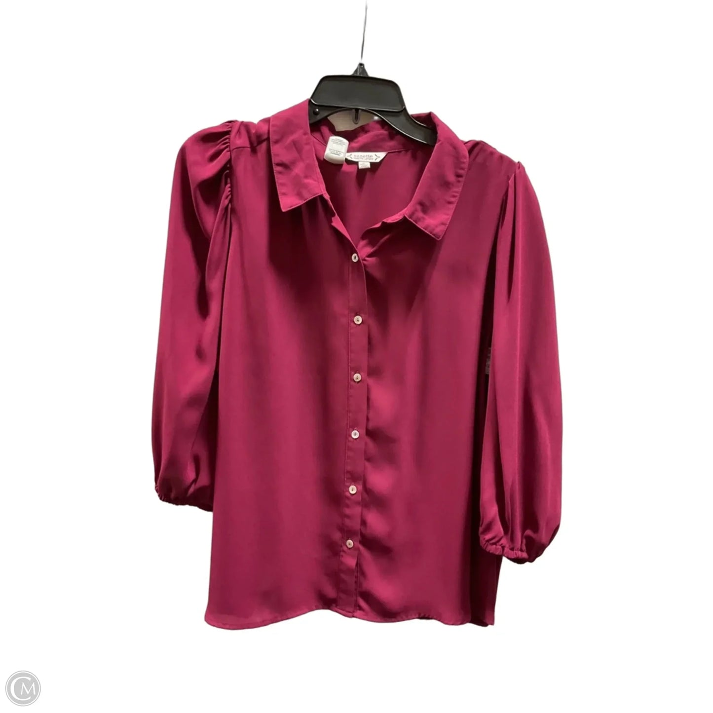 Blouse Long Sleeve By Nanette By Nanette Lepore In Red, Size: Xl