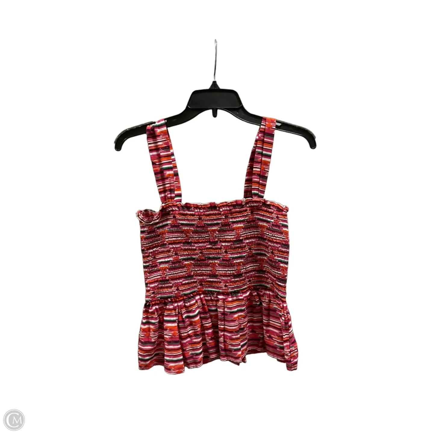 Top Sleeveless By Loft In Striped Pattern, Size: S