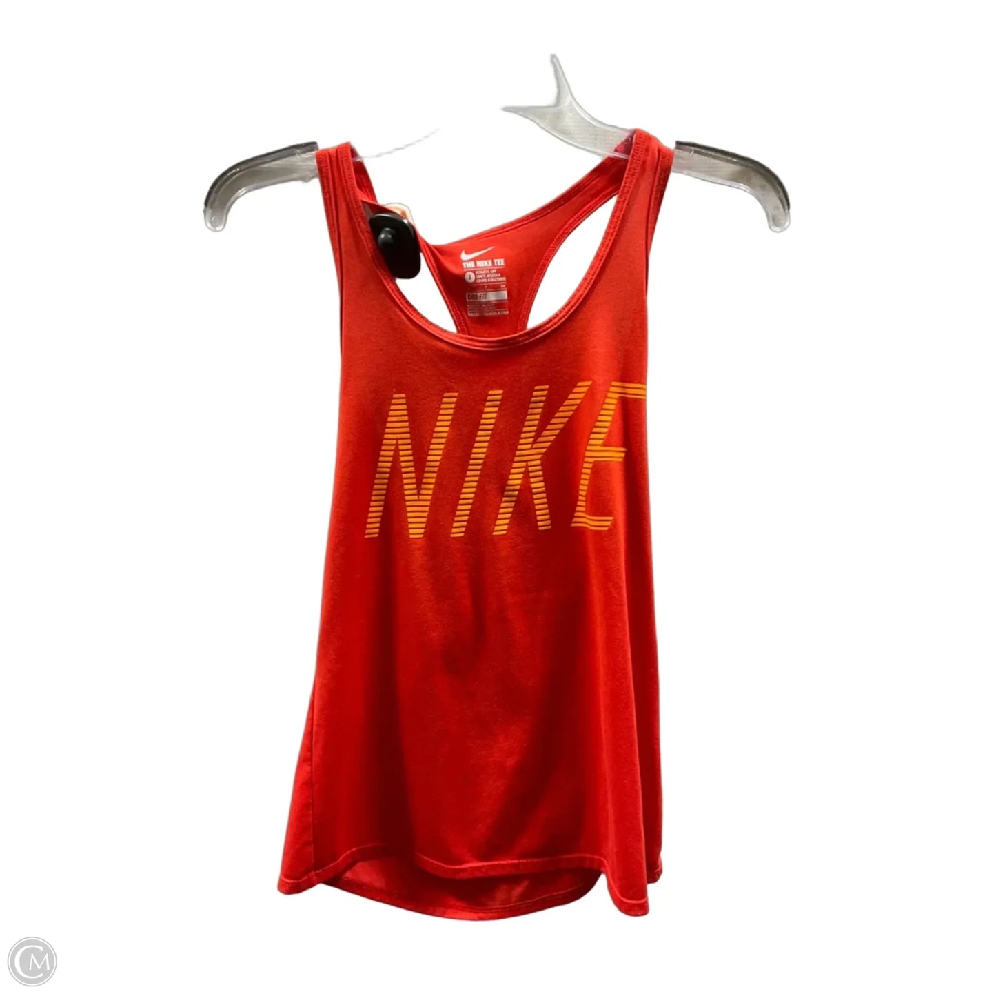 Athletic Tank Top By Nike In Orange, Size: S