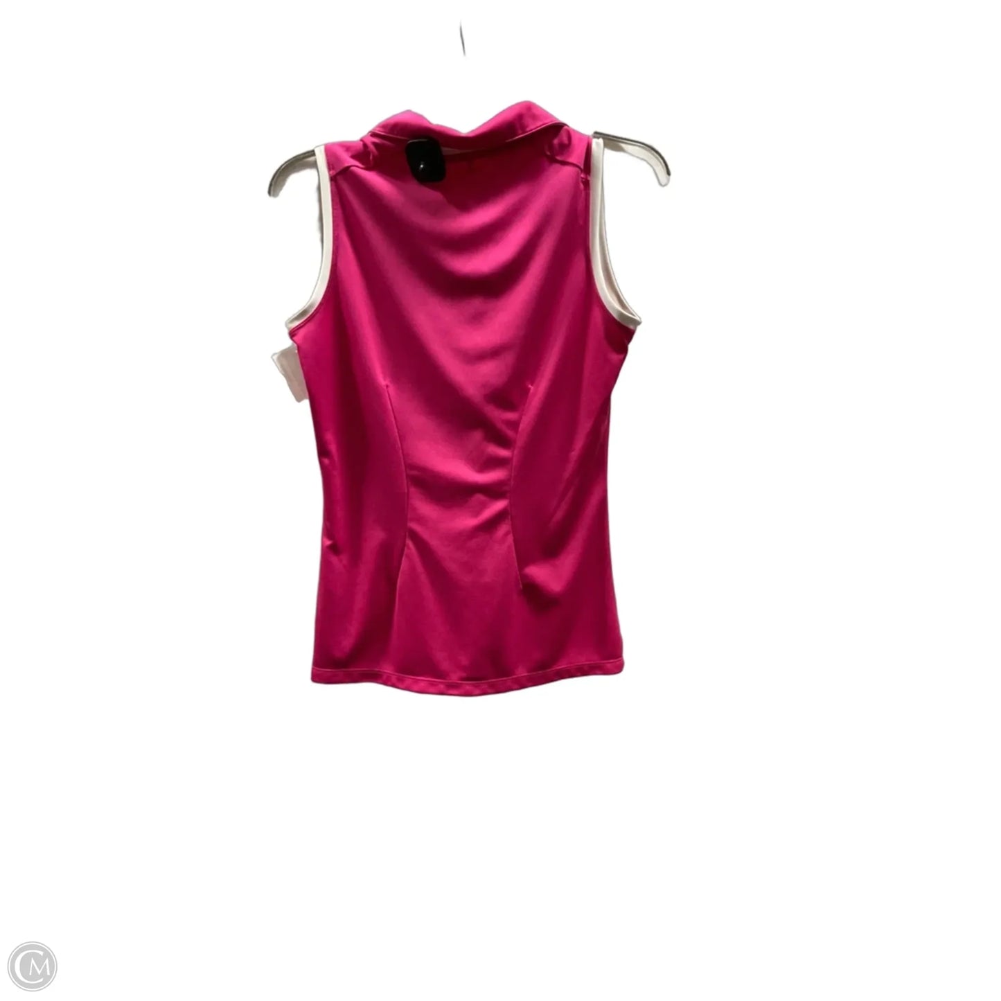 Athletic Tank Top By Nike In Pink & White, Size: S