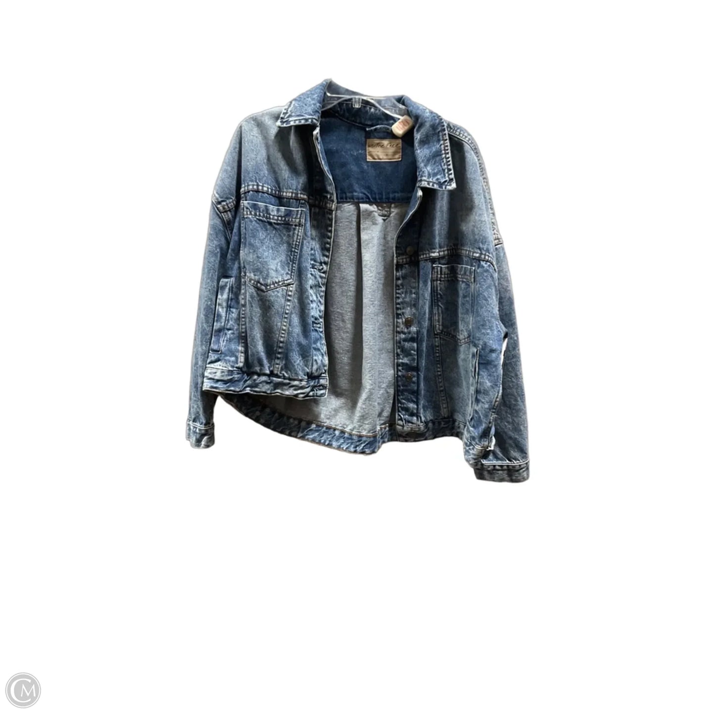 Jacket Denim By Free People In Blue, Size: S