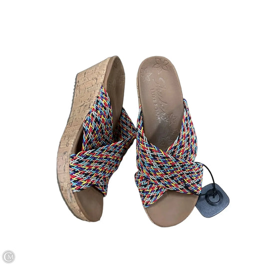Shoes Heels Wedge By Skechers In Multi-colored, Size: 6.5