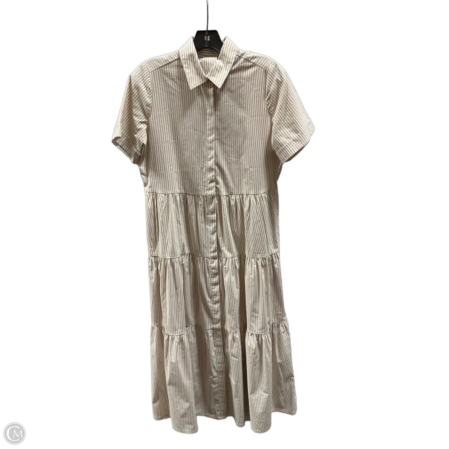 Dress Casual Maxi By Chicos In Striped Pattern, Size: S